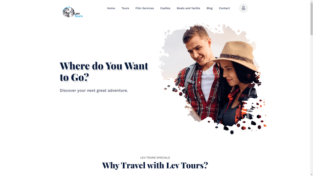 LevTours - Landing Page