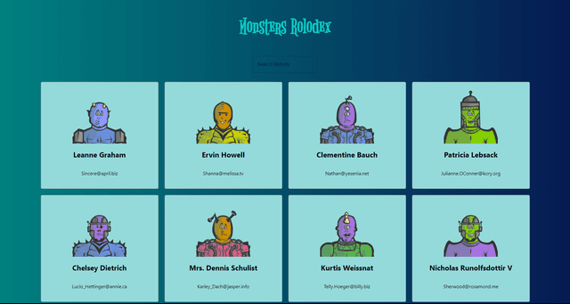 Monster Rolodex